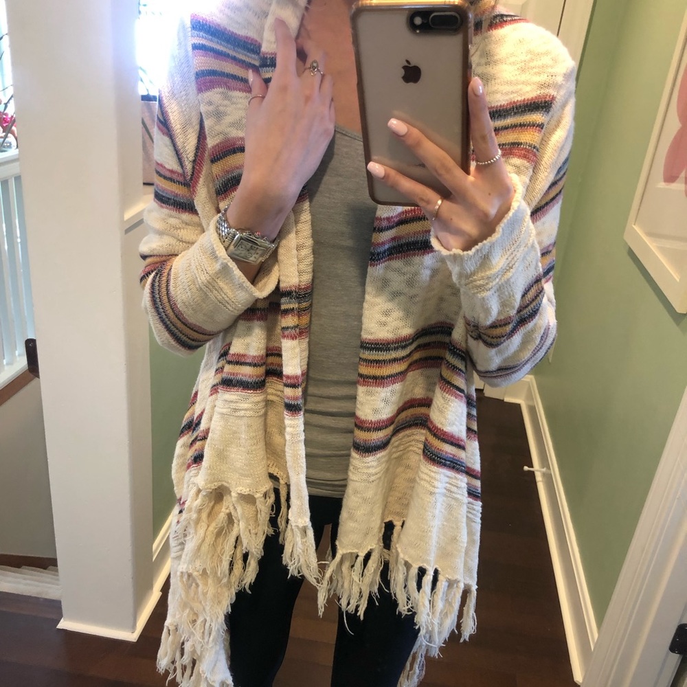 Long boho cardigan